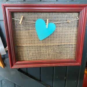 handmade red picture board